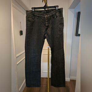 John Varvatos Charcoal Relaxed Jeans